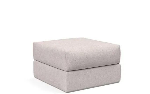Ragna puf 75x75 latte med opbevaring 45 cm