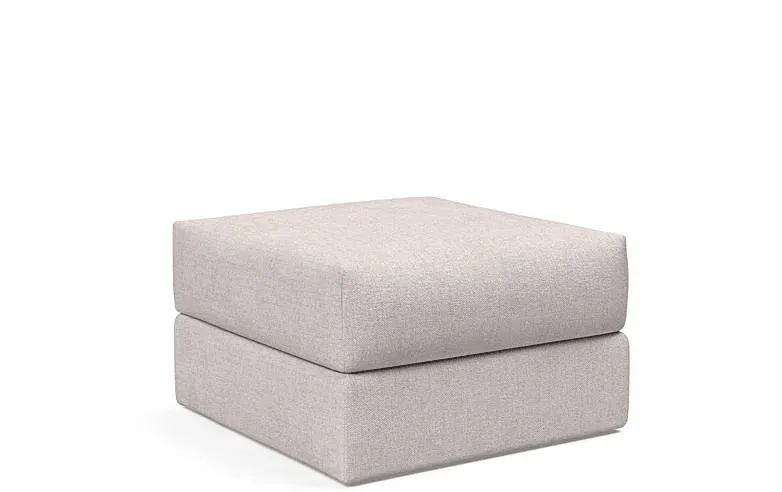 Ragna puf 75x75 sand med opbevaring