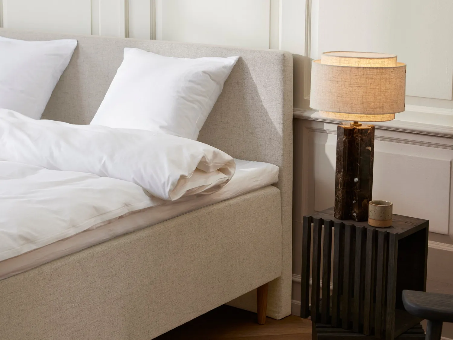 Fabrikkens Luksus Stockholm boxmadras 160x200 sand