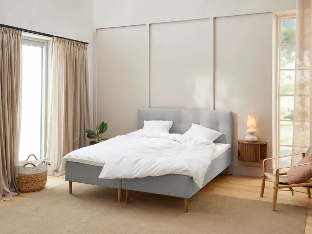 Sengefabrikken Fabrikkens Komfort Boxmadras 180x210 lysegrå fasthed