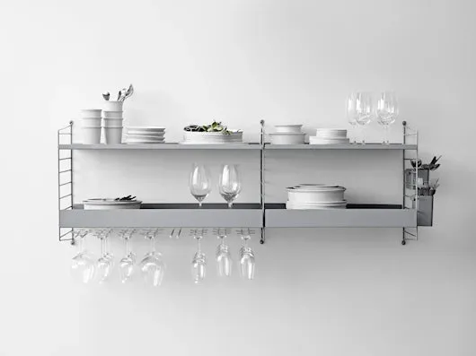 String Furniture String System Bundle B køkkenreol hvid