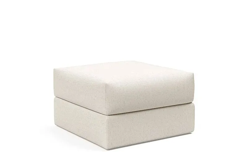 Ragna puf 75x75 bouclé off-white 45 cm