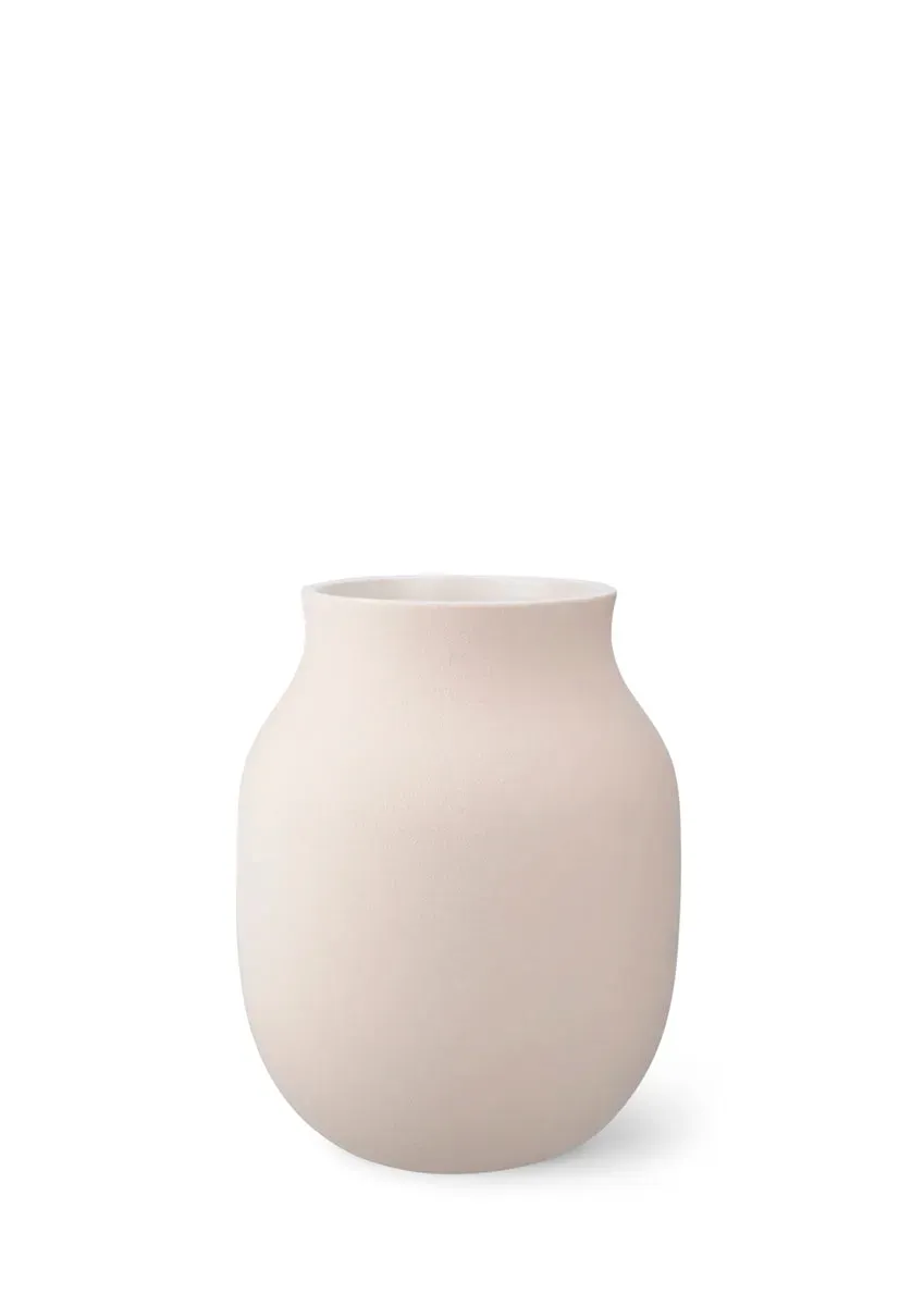 Kähler Studio Omaggio vase H20 cm sand keramik