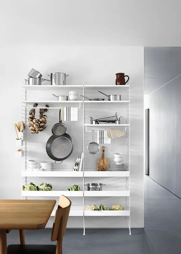 String System Kitchen Bundle G køkkenreol sort 80 cm