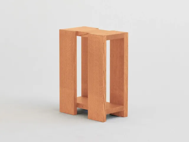 RYE Etagére sidebord høj olieret rødeg