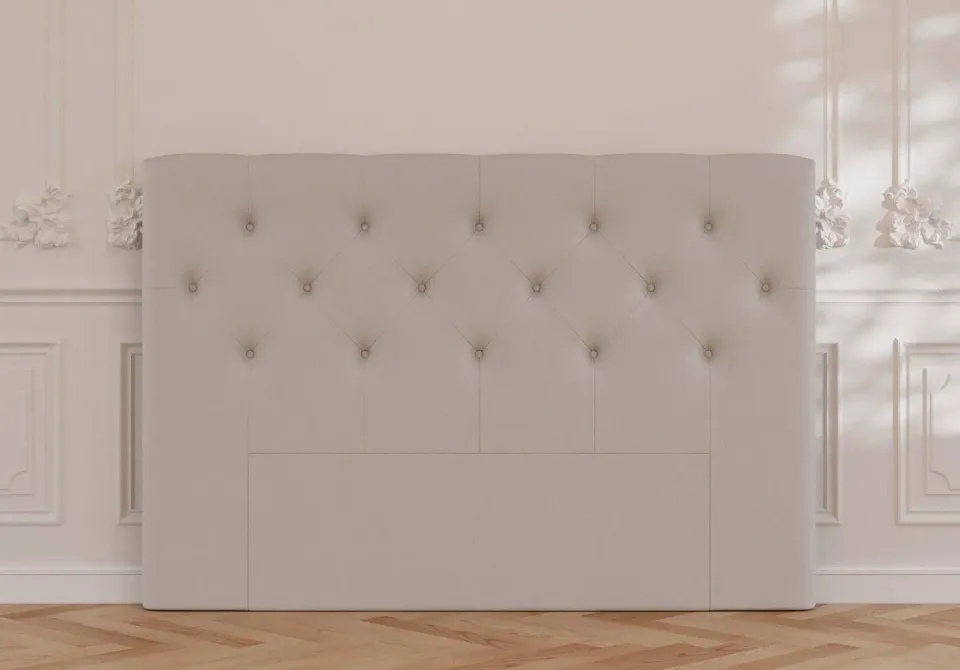 Ragna Earth sengegavl beige polstret