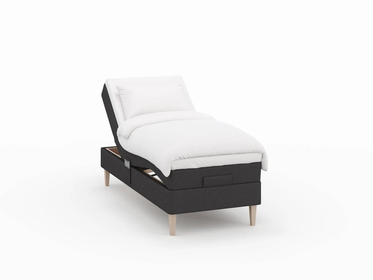 Ragna elevationsseng 80x200 antracit fast