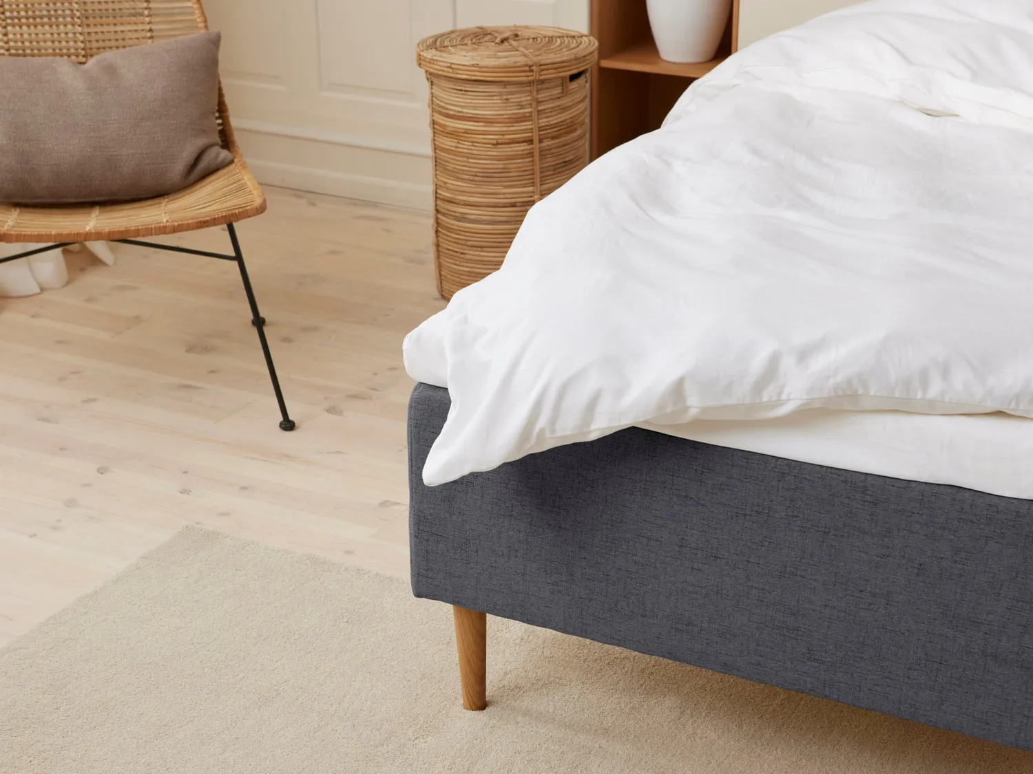 Sengefabrikken Trykaflastende boxmadras Antracit 90x200 cm