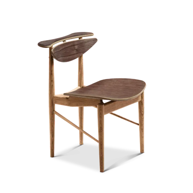 House of Finn Juhl Reading Chair stol eg mørk olie valnød finér