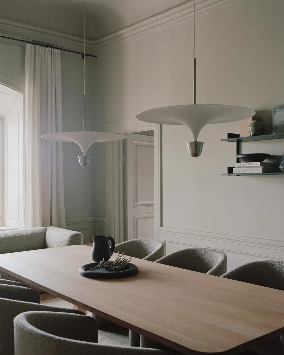 New Works Kantarell pendel Ø60 LED sort nikkel