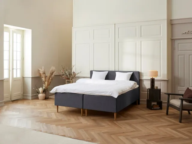Fabrikkens Luksus Boxmadras 180x210 Antracit latex