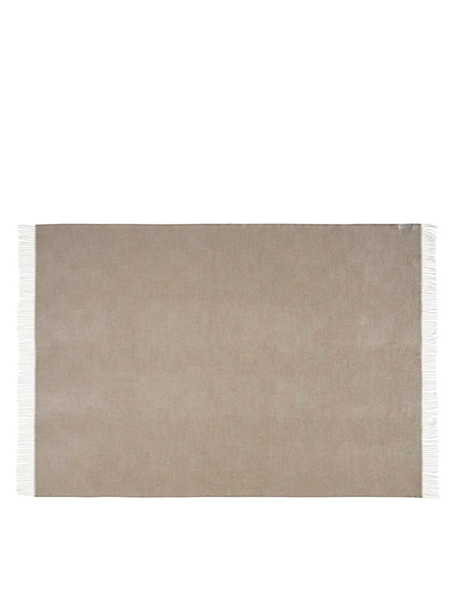 Silkeborg La Paz plaid walnut brown alpaka 130x200