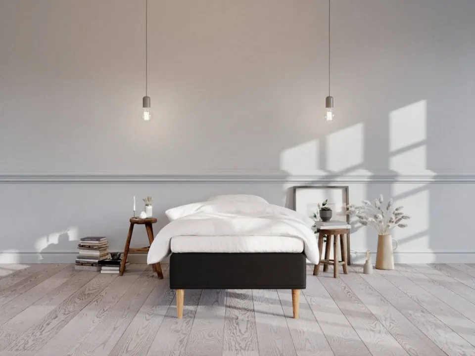 Ragna Saga 90x200 boxseng Sort pocketfjedre