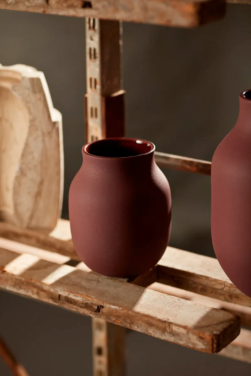 Kähler Studio Omaggio vase bordeaux keramik