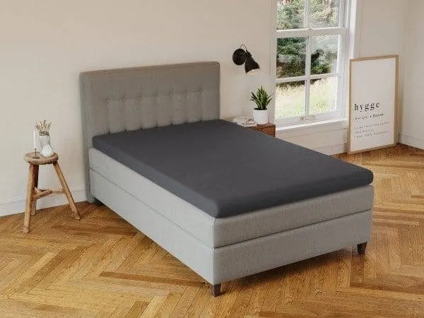 Ragna kuvertlagen U-split 180x210 grå bomuld