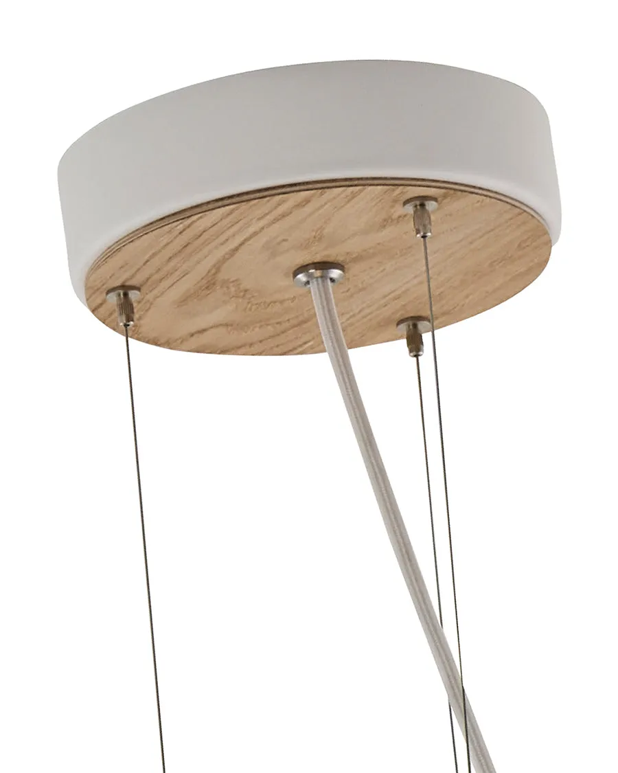 Le Klint Urchina pendel hvid eg Medium