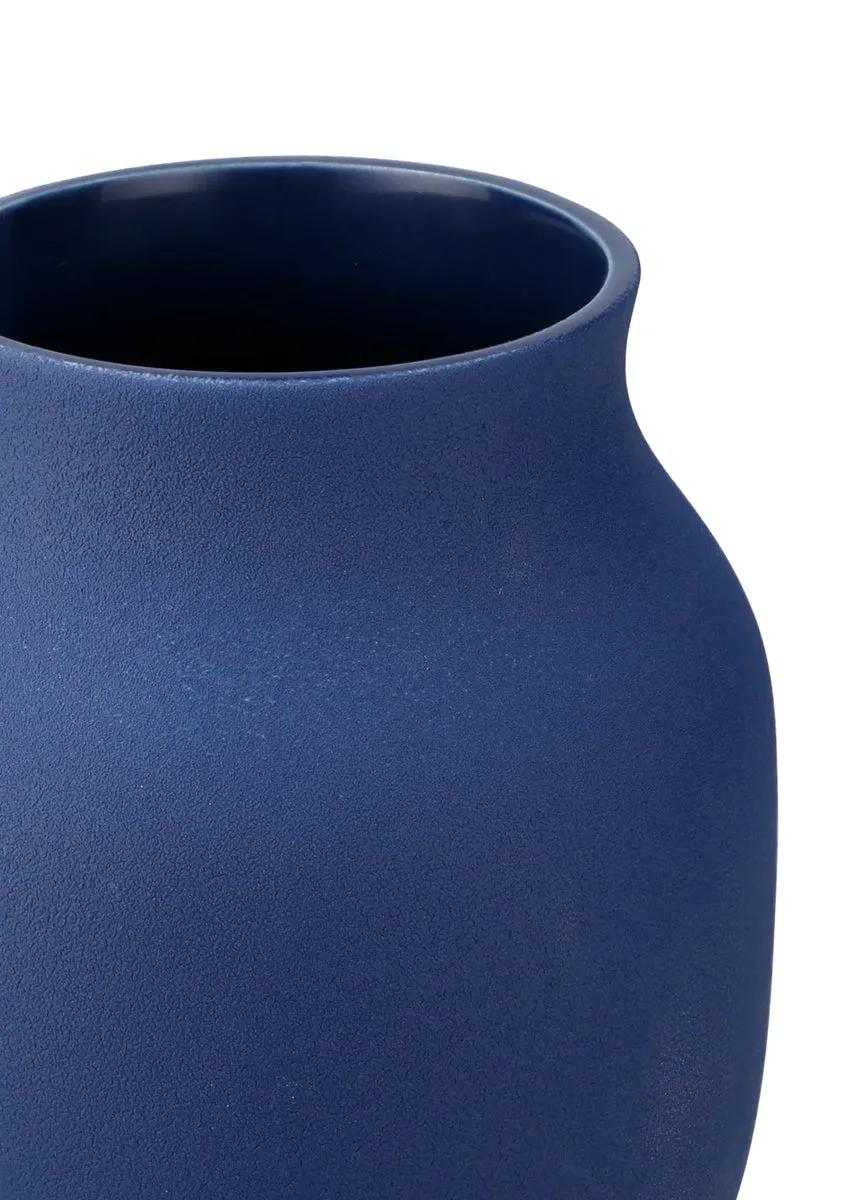 Kähler Studio Omaggio vase blå keramik H20 cm