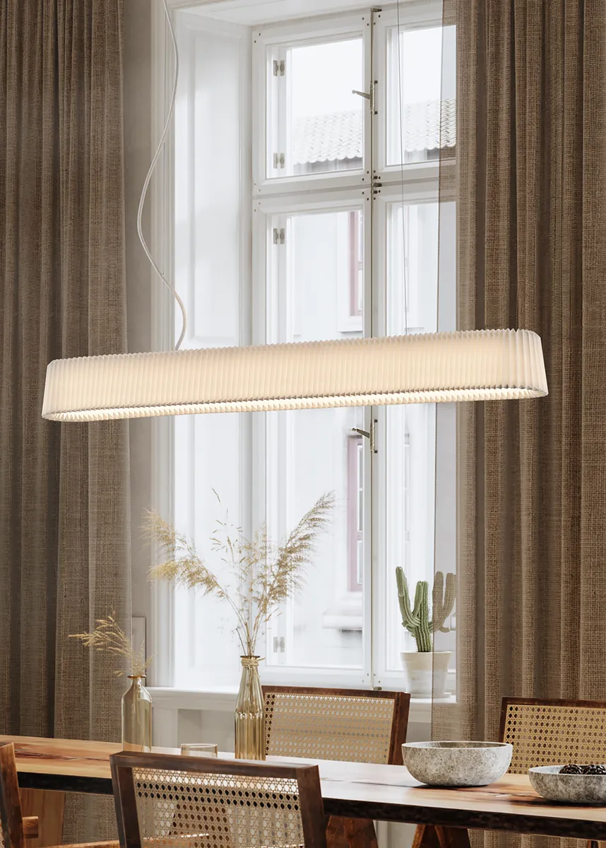Le Klint Long Pleat pendel standard hvid 110 cm