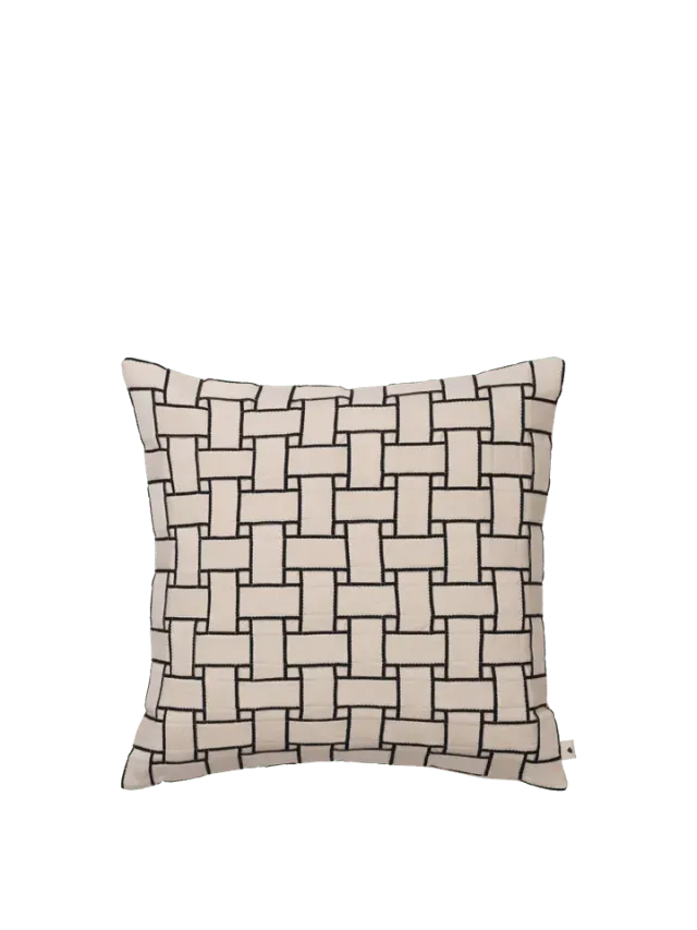 Ferm Living Lattice pude 50x50 off white sort