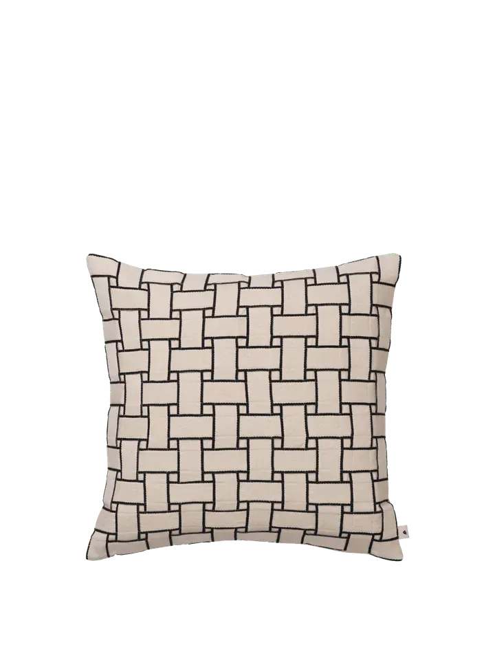 Ferm Living Lattice pude 50x50 off white sort