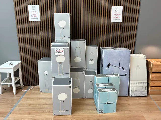 Lampemarked outlet lampe blandede modeller billig