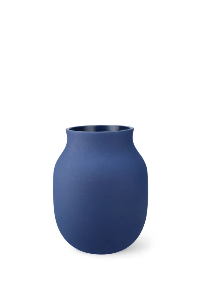 Kähler Studio Omaggio vase blå keramik H20 cm
