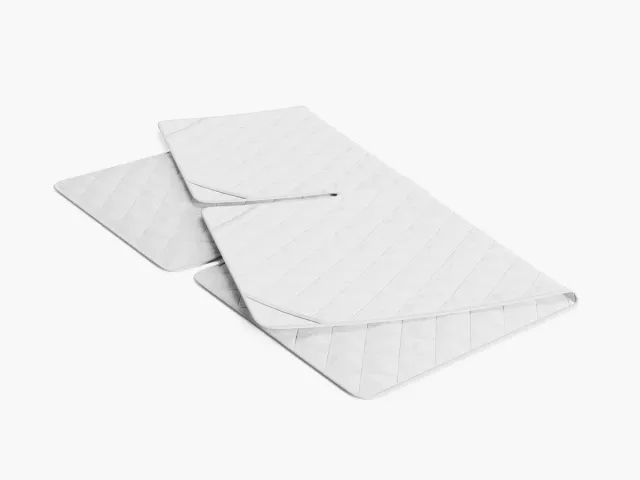 Sengefabrikken rullemadras med split 180x210 hvid bomuld